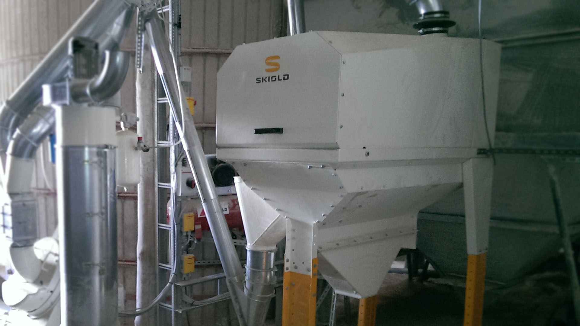 trumrens för att rensa spannmål