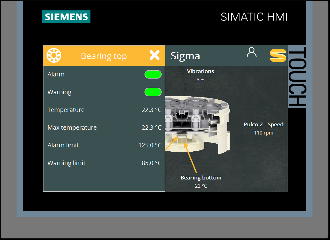 SKIOLD Guard monitoring system for grain cleaning machines 